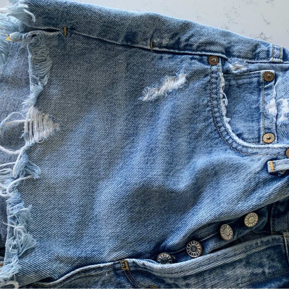 πHPπ Agolde Hi Rise Denim Shorts - Picture 7 of 9